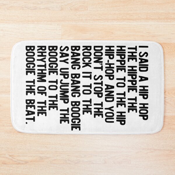 Artikel-Vorschau von Rappers Delight – Sugar Hill Gang Lyric Art Music – Hip Hop Musikposter – klassischer Rap-Song – Ich sagte ein Hip Hop, designt und verkauft von HoneymoonHotel.