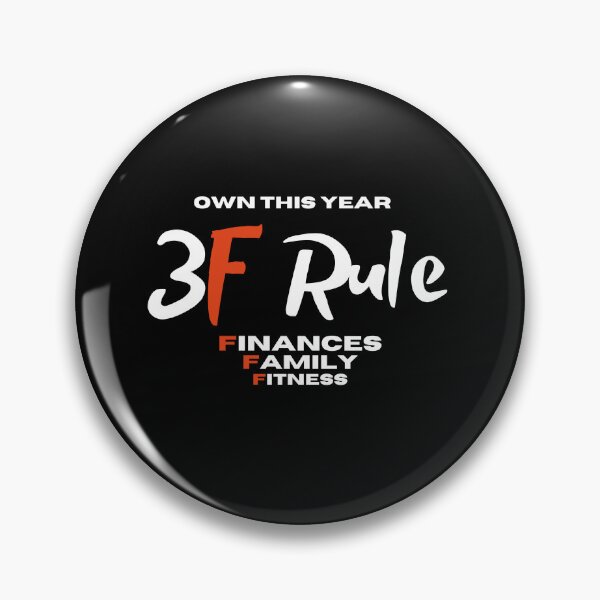 Item preview, 3F Rule - Finances, Family, Fitness designed and sold by JNowakowsky.