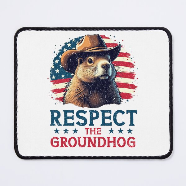 Item preview, Respect The Groundhog in Cowboy Hat designed and sold by Athlara.