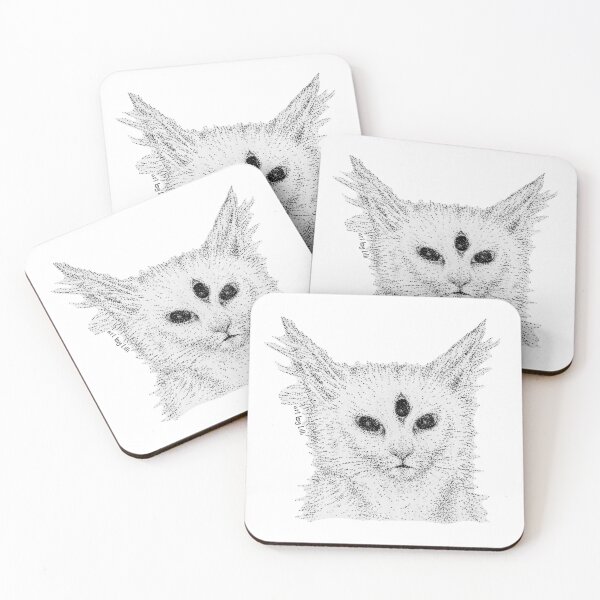 Item preview, Stippling cat drawing designed and sold by aartbylilli.