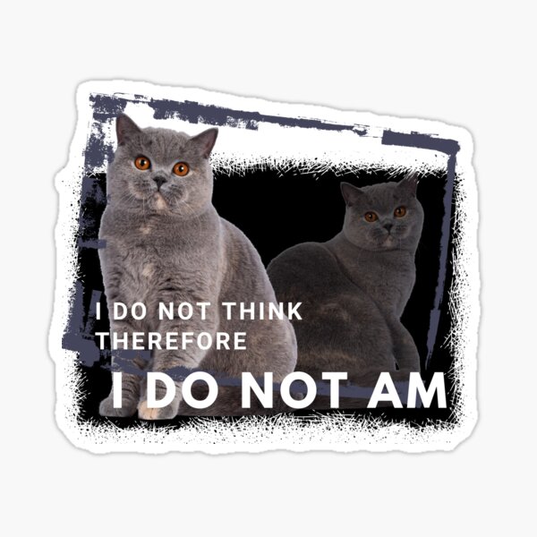 Item preview, I  Do NOT think therefore I Do Not am Essential T-Shirt designed and sold by Playful Strokes.