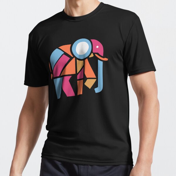 Vista previa del artículo con la obra «Diseño geométrico abstracto de elefante», diseñado y vendido por Artticadesigns.