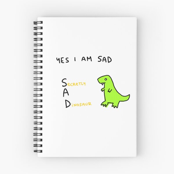 Item preview, sad dino designed and sold by TeaBag114.