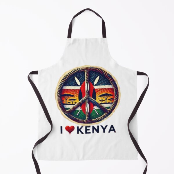 Item preview, I LOVE KENYA! Peace Sign designed and sold by Shs-Kenya.