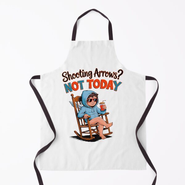 Item preview, Chill Cupid Shooting Arrows Not Today Funny Graphic designed and sold by Amanda's Factory.
