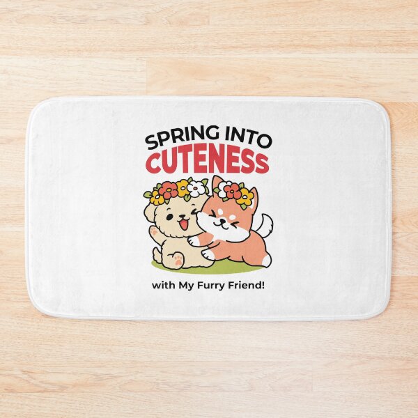 Item preview, Spring Into Cuteness – Adorable Dog Illustration  designed and sold by Trio-in-Forest.