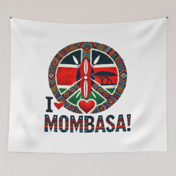 Item preview, I LOVE MOMBASA! Peace Sign designed and sold by Shs-Kenya.