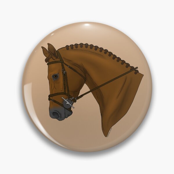 Item preview, Hunter Horse in Full Cheek Snaffle Bridle designed and sold by DappledMoon.
