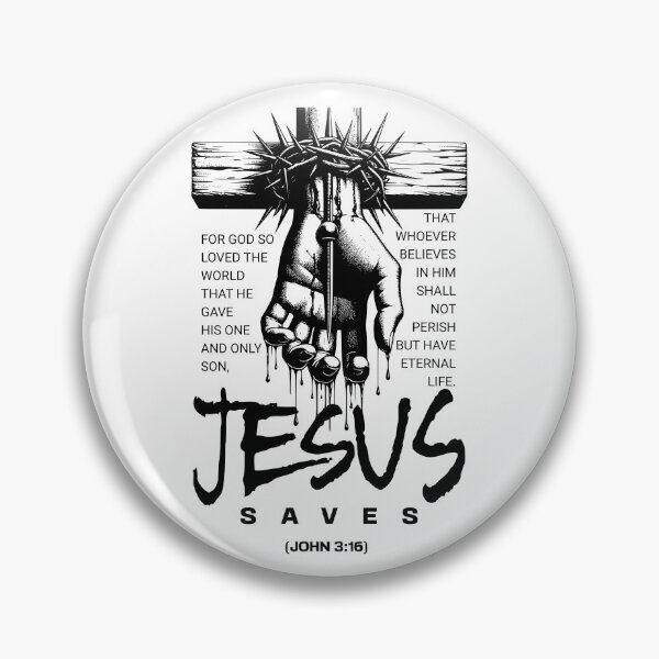 Artikelvorschau, Jesus rettet, Johannes 3:16 entworfen und verkauft von ChristianLife.