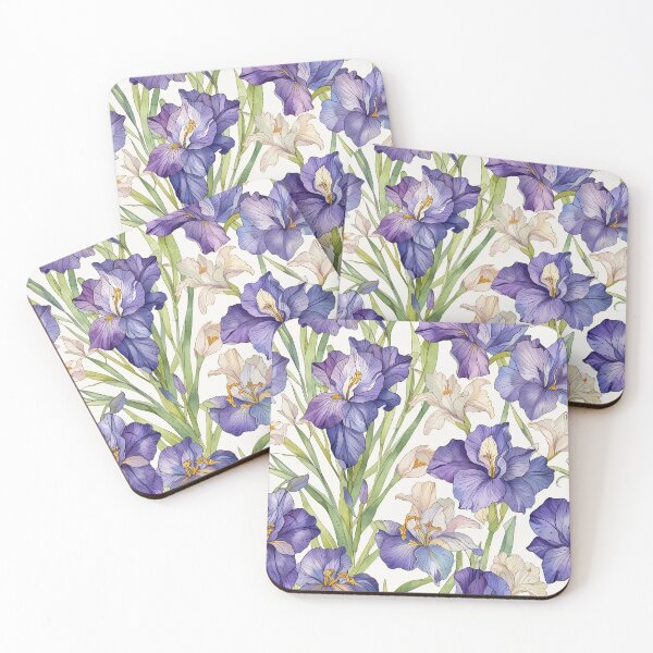 Item preview, Iris flower pattern designed and sold by CoolPixels.