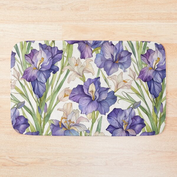 Item preview, Iris flower pattern designed and sold by CoolPixels.