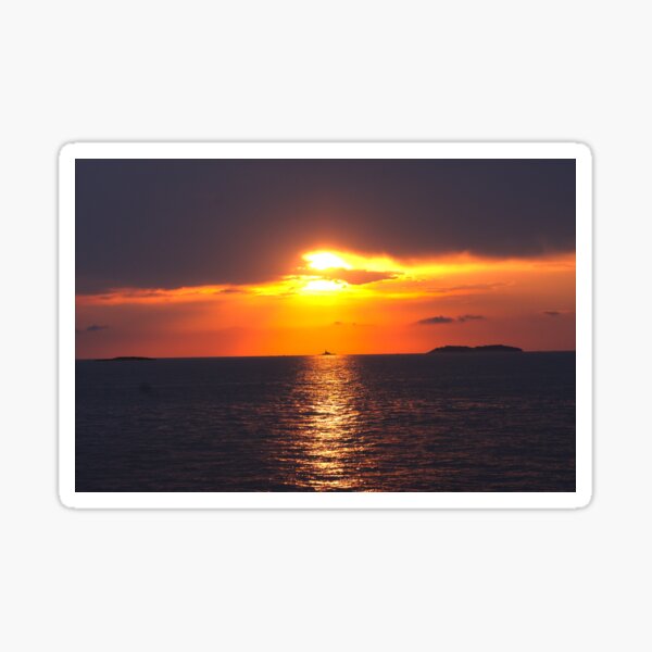 Sunset love Sticker