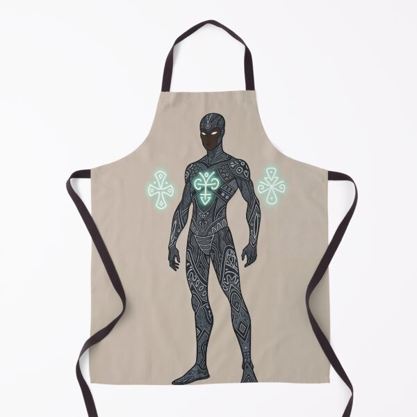 Item preview, Afrofuturistic Warrior Suit with African Motif Patterns designed and sold by Collision19.
