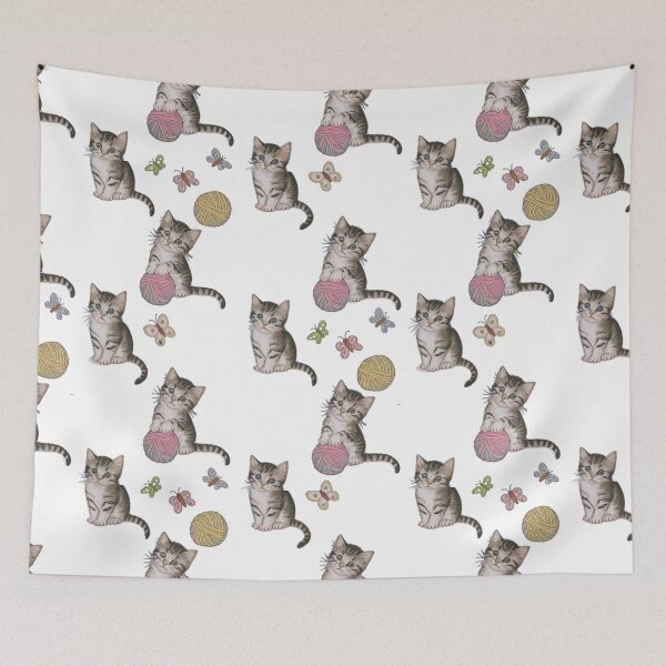 Item preview, Adorable kittens playing with balls of yarn 1 designed and sold by PattaZone.