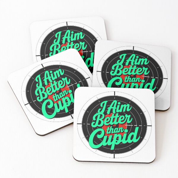 Item preview, I Aim Better Than Cupid Funny Target Design designed and sold by Amanda's Factory.