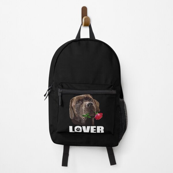 Item preview, Brown Lab Dog With Red Rose designed and sold by Just-Arts-4U.