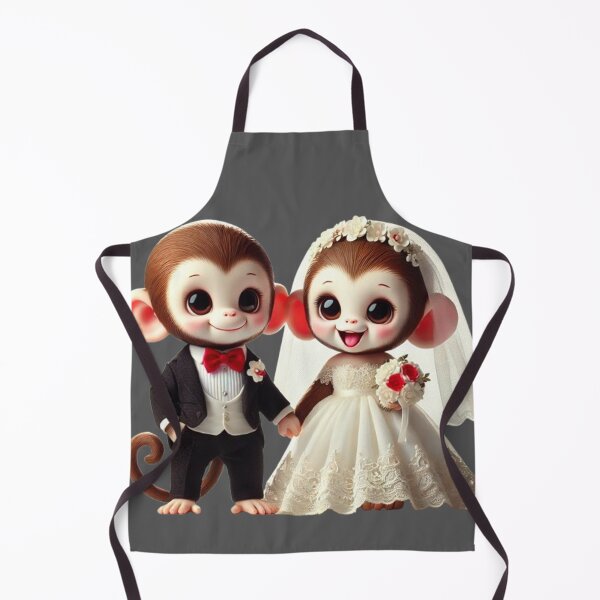 Item preview, Adorable Monkey Wedding designed and sold by ArtyRed.