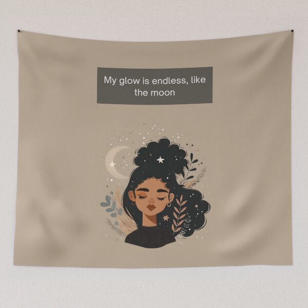 Item preview, Women's Affirmation Collection: My Glow is Endless, Like the Moon designed and sold by Compass and a Camera.