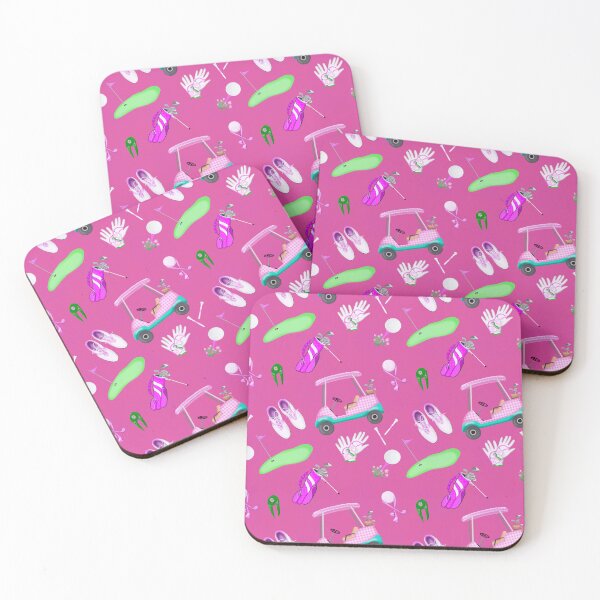 Item preview, Hot Pink Women's Golf Pattern designed and sold by daphsam.