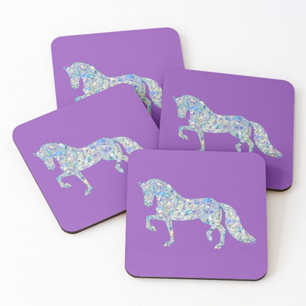 Item preview, Crackled Crystal Trotting Horse designed and sold by DappledMoon.