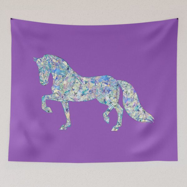 Item preview, Crackled Crystal Trotting Horse designed and sold by DappledMoon.