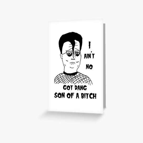 Hankzig Son of a Bitch Greeting Card