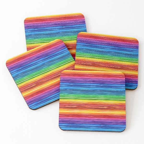 Item preview, Colorful horizontal stripes with diverse artistic textures designed and sold by Piotrek0001.