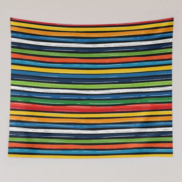Item preview, Horizontal striped patterns with vibrant designs designed and sold by Piotrek0001.