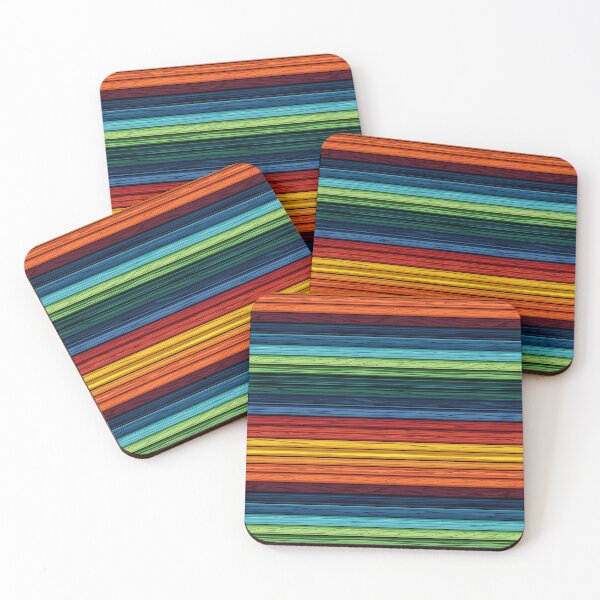 Item preview, Dynamic rainbow-inspired horizontal stripe artwork designed and sold by Piotrek0001.