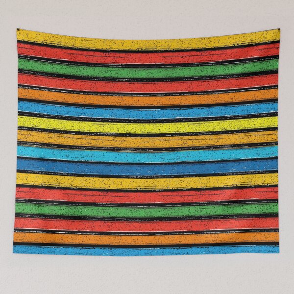 Item preview, Rainbow-inspired art with textured stripe patterns designed and sold by Piotrek0001.