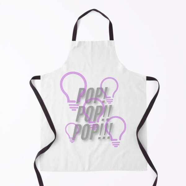 Aperçu de l'œuvre « Pop! Pop! Ampoule violette, design graphique créatif – Impression artistique tendance » créée et vendue par Kabootri.