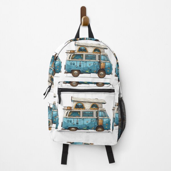 Item preview, Vintage blue tourist van designed and sold by wonderisland.