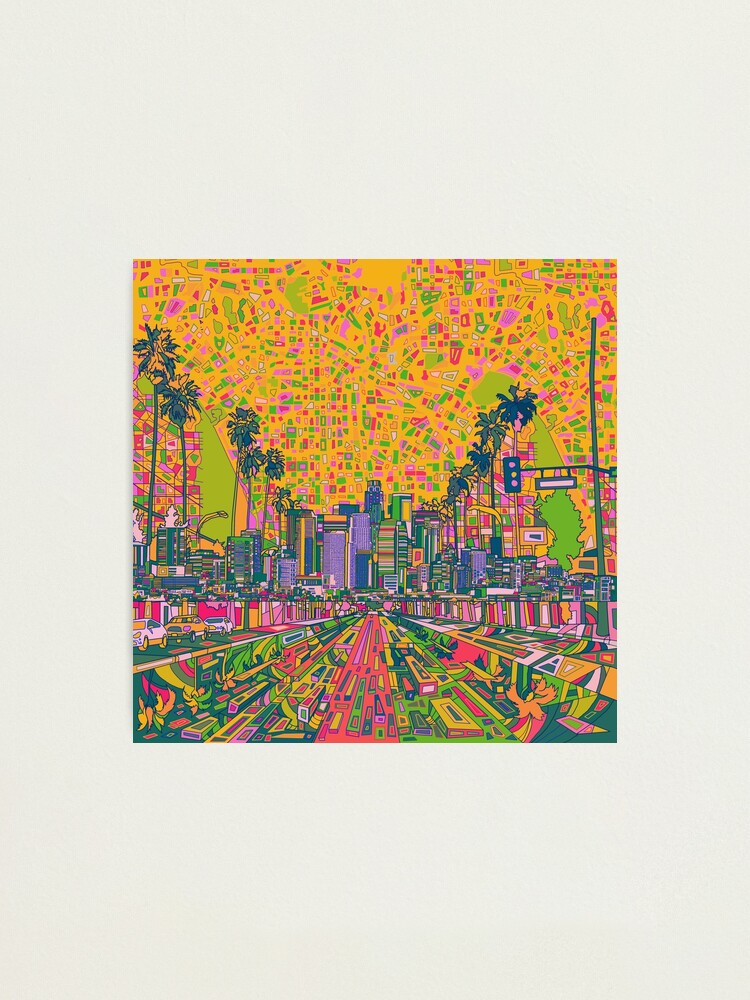 Alternate view of los angeles skyline 1 Photographic Print