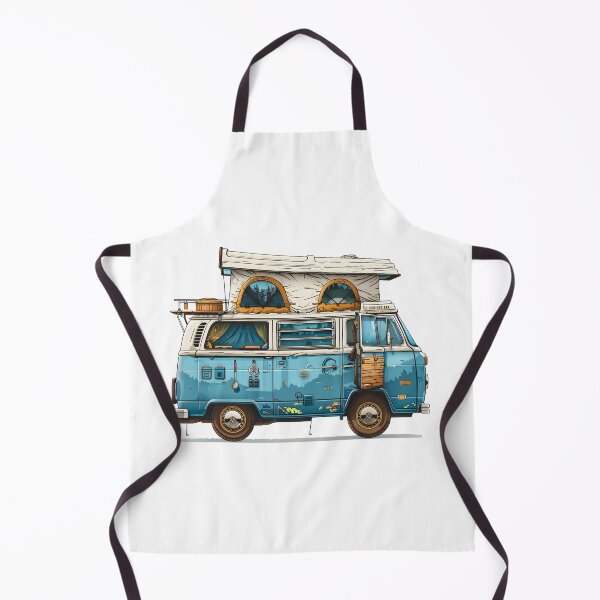Item preview, Vintage blue tourist van designed and sold by wonderisland.