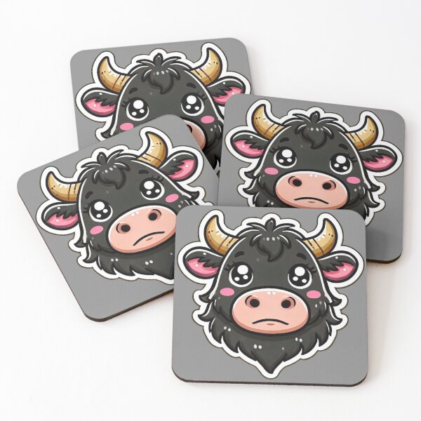 Item preview, Angus Black Cow Head designed and sold by ArtistEmbrace.
