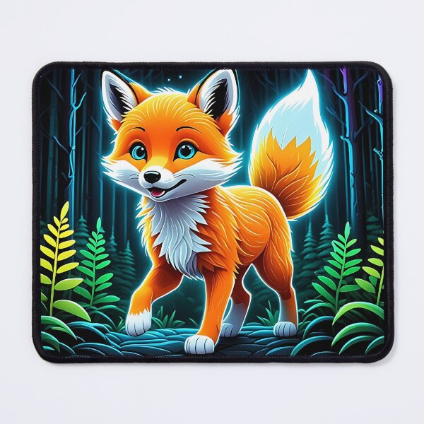 Item preview, Enchanting Neon Fox in Forest designed and sold by Taans-Creation.