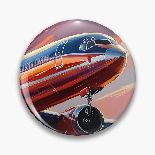 Item preview, Airplane Sunset Landing - Digital Aviation Art designed and sold by EMairplanes.