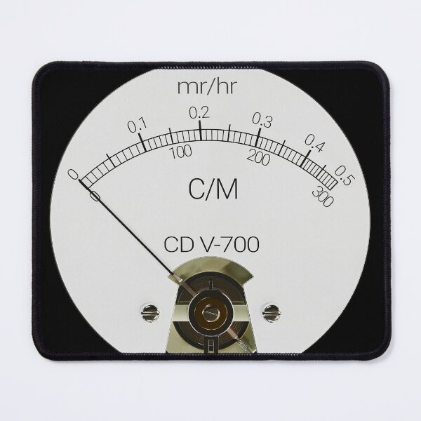 Artikelvorschau, Zifferblatt des legendären CD V-700 Geigerzählers entworfen und verkauft von Old Curiosity.