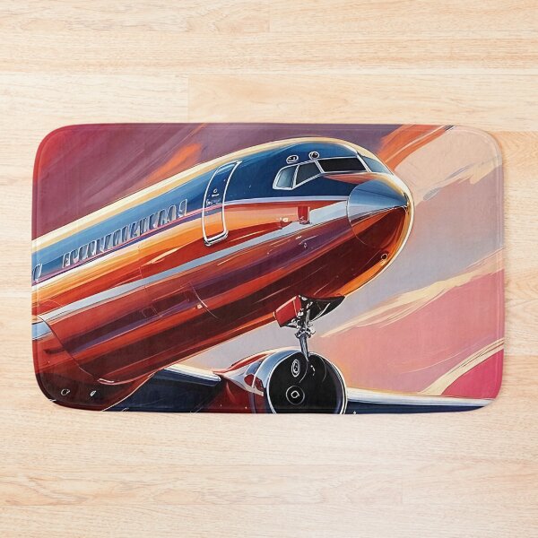 Item preview, Airplane Sunset Landing - Digital Aviation Art designed and sold by EMairplanes.
