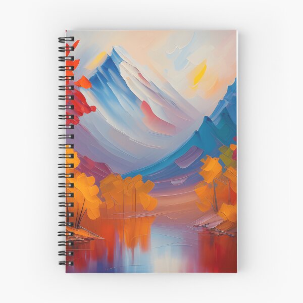 Item preview, Misty Mountains Forest Lake in Autumn Landscape Oil Painting | Landscape Oil Painting | Scenery Painting | Oil Painting Artwork designed and sold by UnhingedBird.