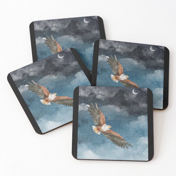 Item preview, Wedgetail Eagle on a night sky designed and sold by JakubArtysta.