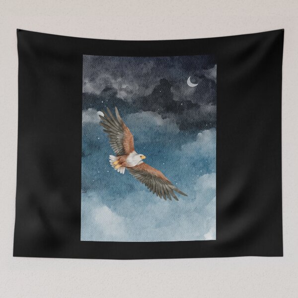 Item preview, Wedgetail Eagle on a night sky designed and sold by JakubArtysta.