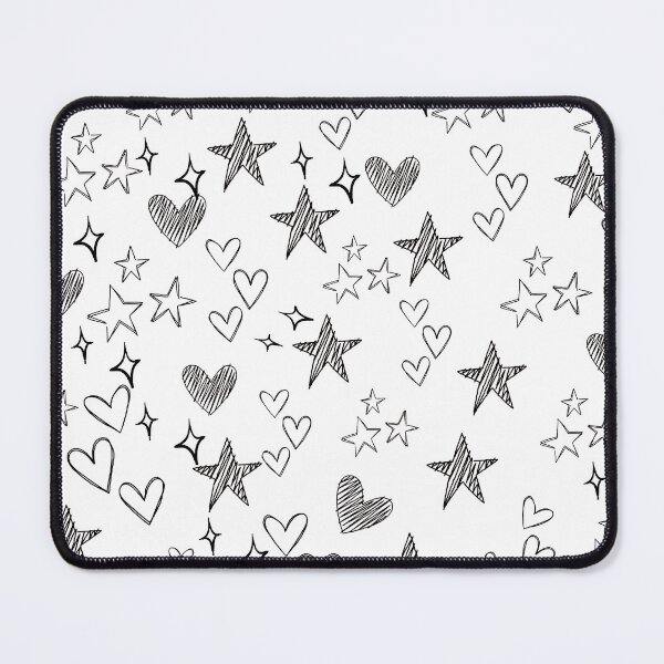 Item preview, Stars and Hearts Doodle Pattern designed and sold by EllsLittleStore.