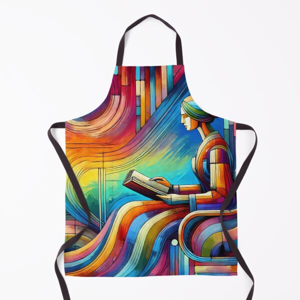 Item preview, Woman reading in a modern style designed and sold by Sigtrix.