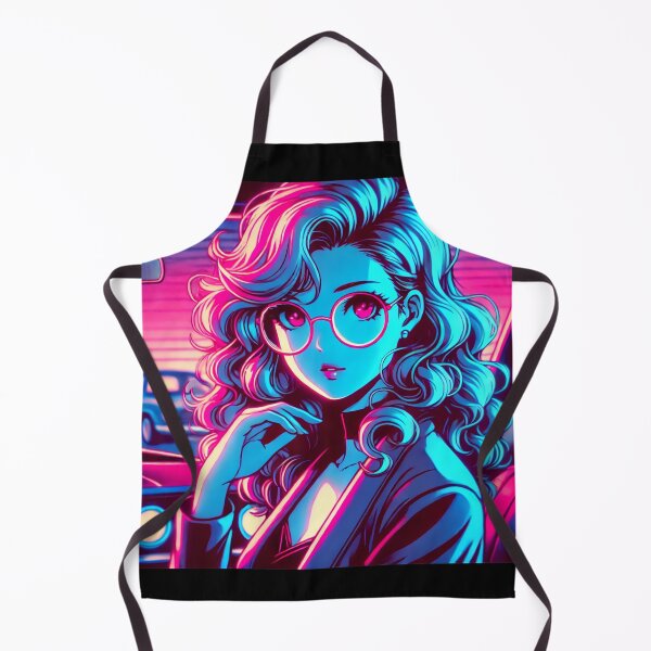 Artikelvorschau, Retro Neon Anime Girl im 80er-Jahre-Stil entworfen und verkauft von MarysY2KPalace.