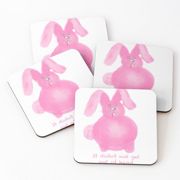 Item preview, Bunny Pink Fangs Out of Hand designed and sold by Sunny Apocalypse .