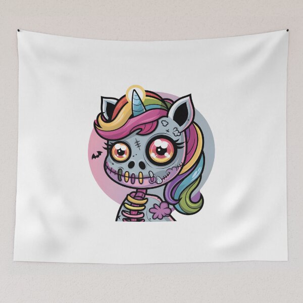Item preview, spooky Zombie Unicorn Horror Creepy Rainbow designed and sold by bukajart.