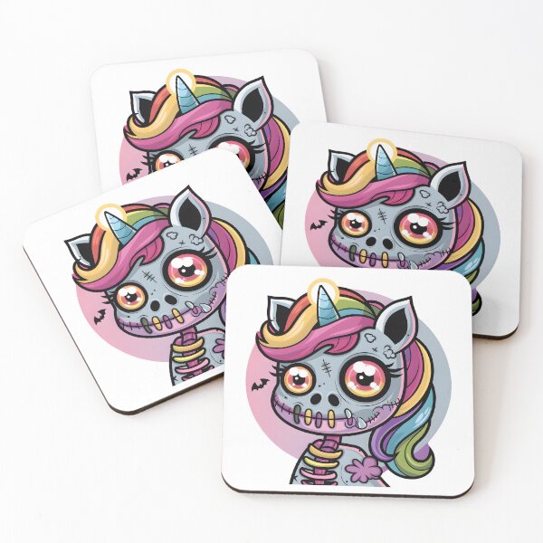 Item preview, spooky Zombie Unicorn Horror Creepy Rainbow designed and sold by bukajart.