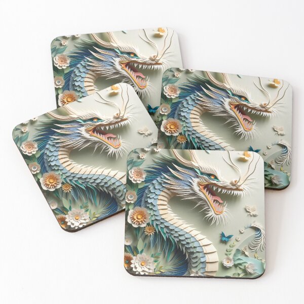 Item preview, Oriental Dragon Paper Art Design designed and sold by ZetaDream.