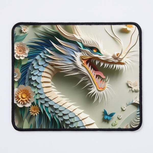Item preview, Oriental Dragon Paper Art Design designed and sold by ZetaDream.